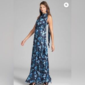 2025 Sachin & Babi Kayla Maxi Silk Gown - Poseidon Venetian Petal